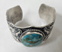 Sterling silver cuff with turquoise stone