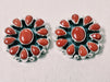 Coral post earrings