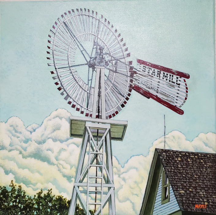 Photo of Painting of Wind Mill by Bert Mayse