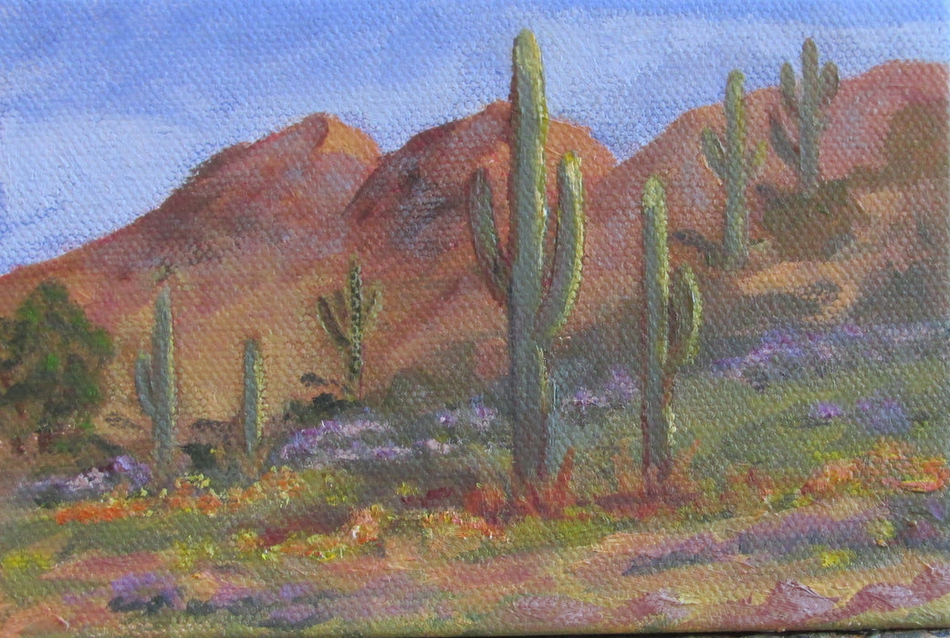 Landscape oil painting by Lil Leclerc