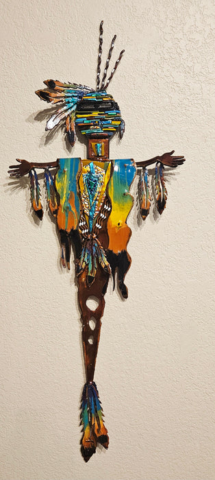 Steel and Fused Glass sculpture by T/M Alexander