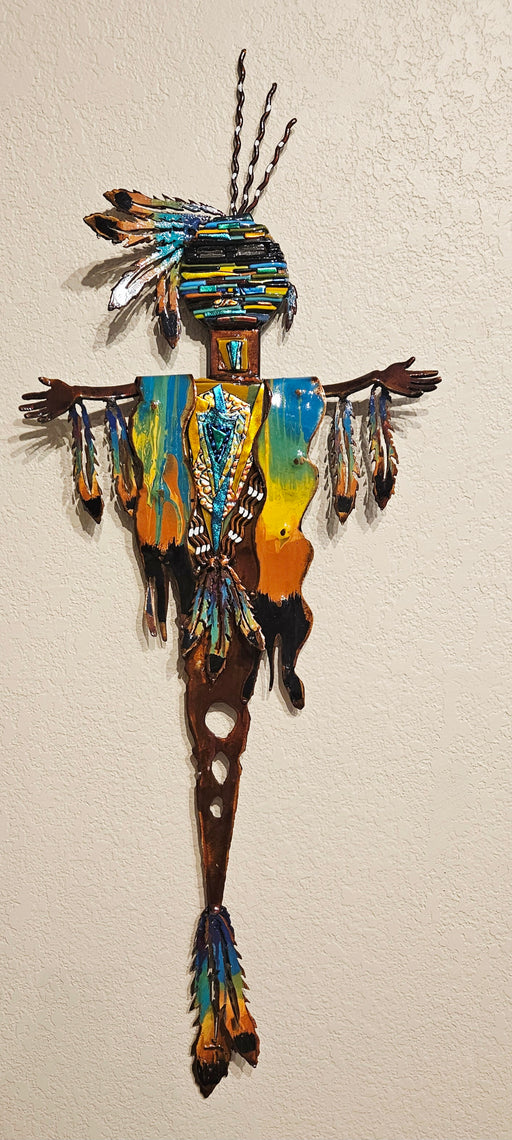 Steel and Fused Glass sculpture by T/M Alexander