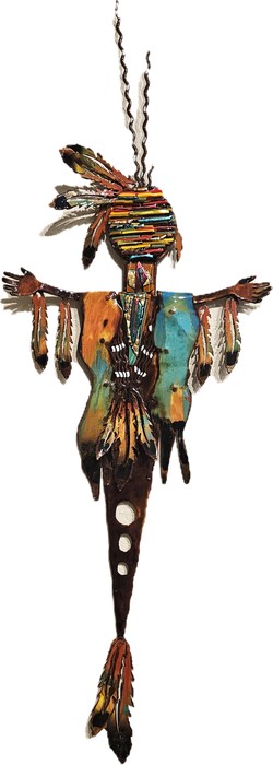 Steel and Fused Glass sculpture by T/M Alexander