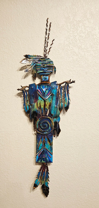 Steel and Fused Glass sculpture by T/M Alexander