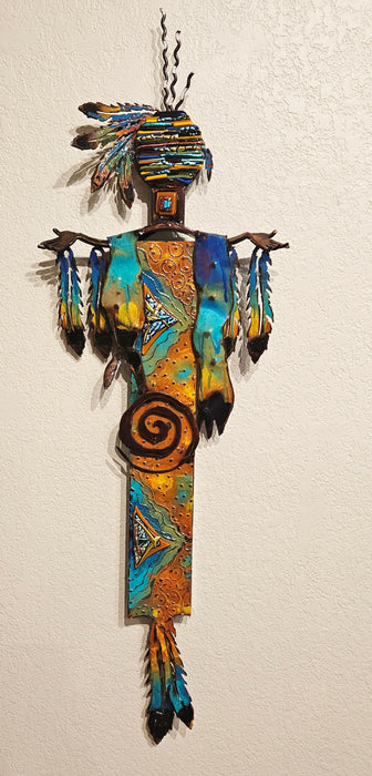 Steel and Fused Glass sculpture by T/M Alexander
