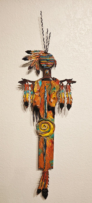 Steel and Fused Glass sculpture by T/M Alexander