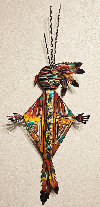 Steel and Fused Glass sculpture by T/M Alexander