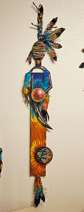 Steel and Fused Glass sculpture by T/M Alexander