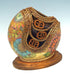 Photo of carved and painted gourd by Judy Richie