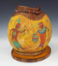 Photo of carved and painted gourd by Judy Richie