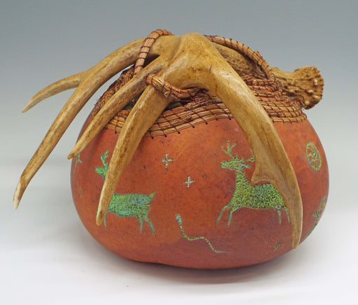 Gourd sculpture by Judy Richie