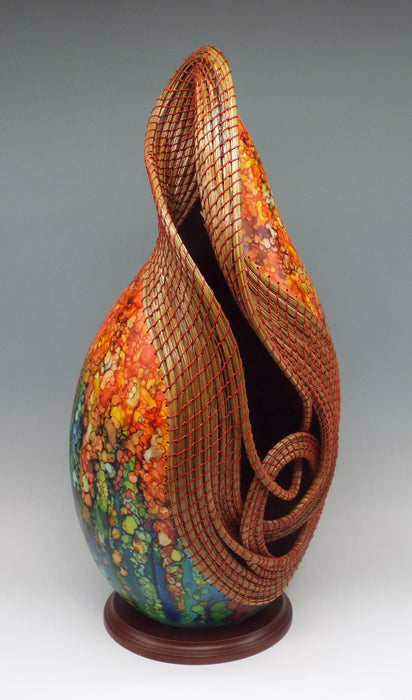 Gourd sculpture by Judy Richie