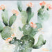 Photo of "Velvet Tree Pear" Acrylic painting depicting cactus