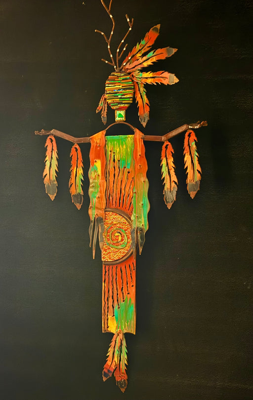 Photo of Steel and Fused Glass Sculpture by T/M Alexander