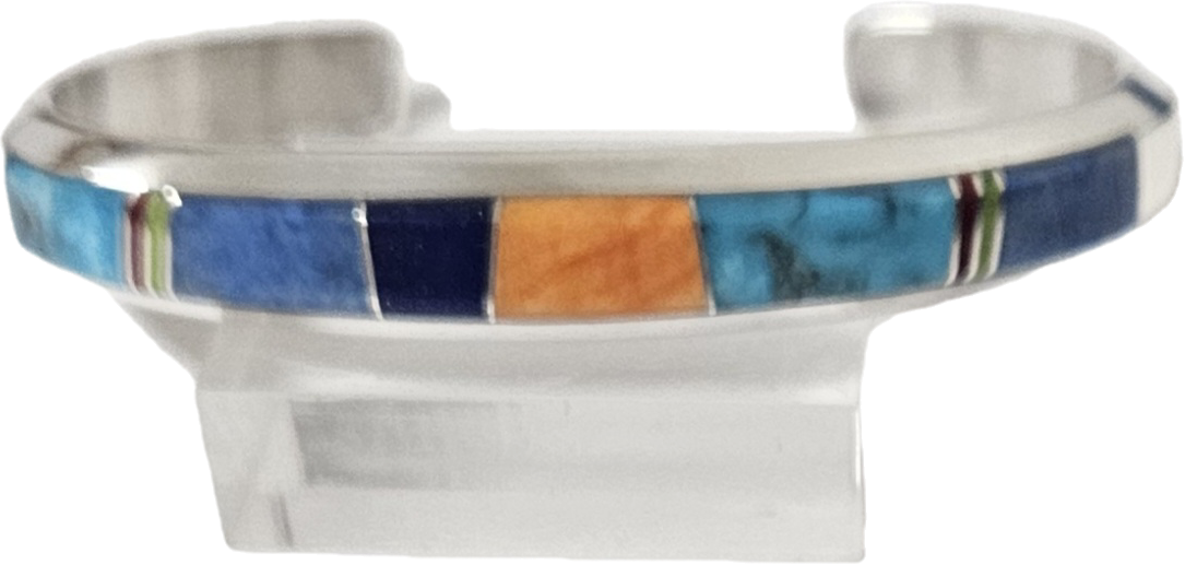 Photo of inlay jewelry by Wayne Muskett