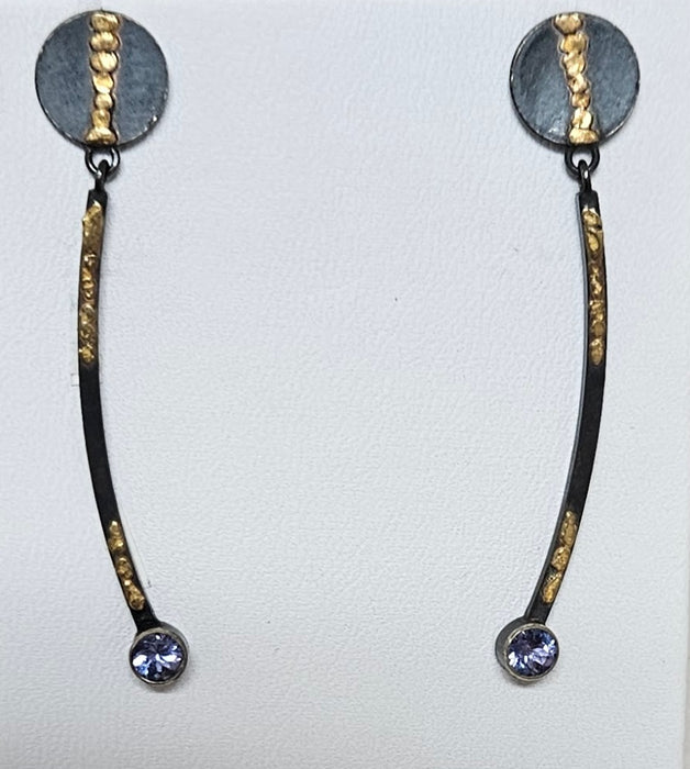 WV575E Gold/Silver Earring