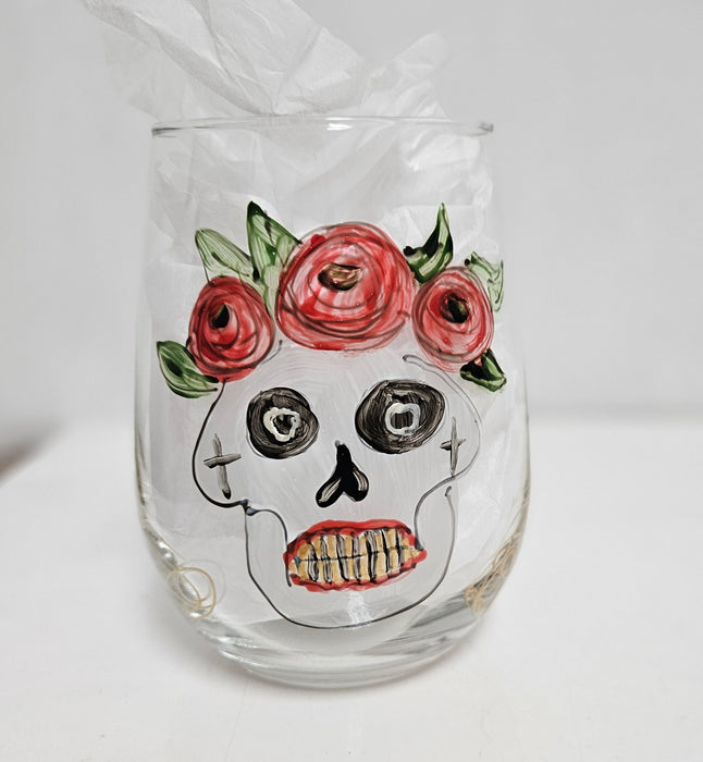 LLWine Stemless Day of the Dead 12