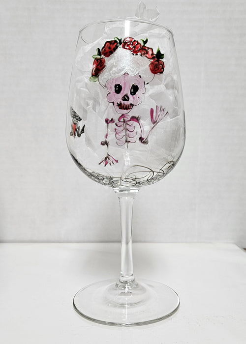 LLWine Stemmed White Day of the Dead 14