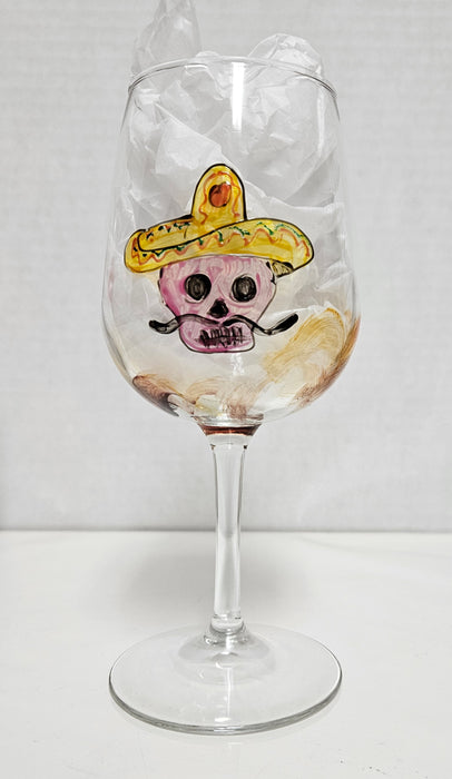 LLWine Stemmed White Day of the Dead 15