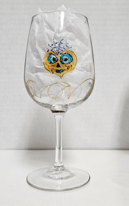 LLWine Stemmed White Day of the Dead 17