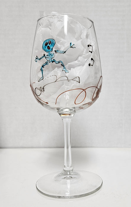 LLWine Stemmed White Day of the Dead 18