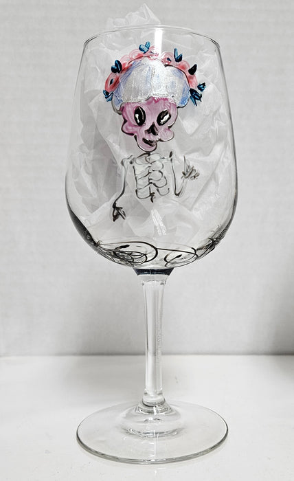 LLWine Stemmed White Day of the Dead 25