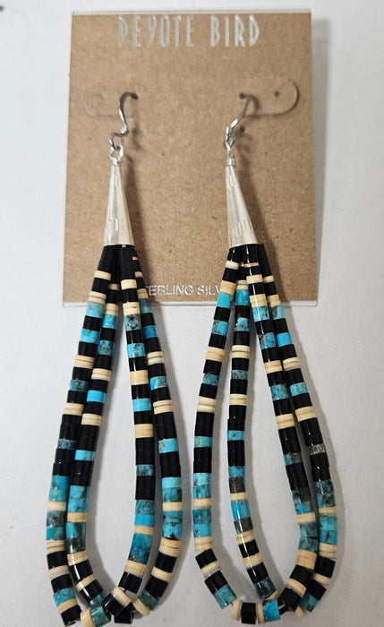 PEY2252 Calabaza collection long hoop earring